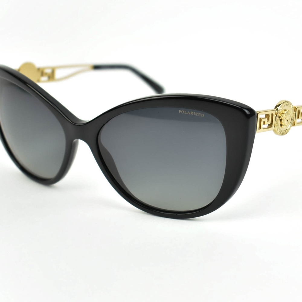 Versace Black & Gold Metal Medusa (MU) Sunglasses